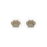 patte | Or Vermeil | Boucles d'oreilles à imprimé chiot avec diamants CZ